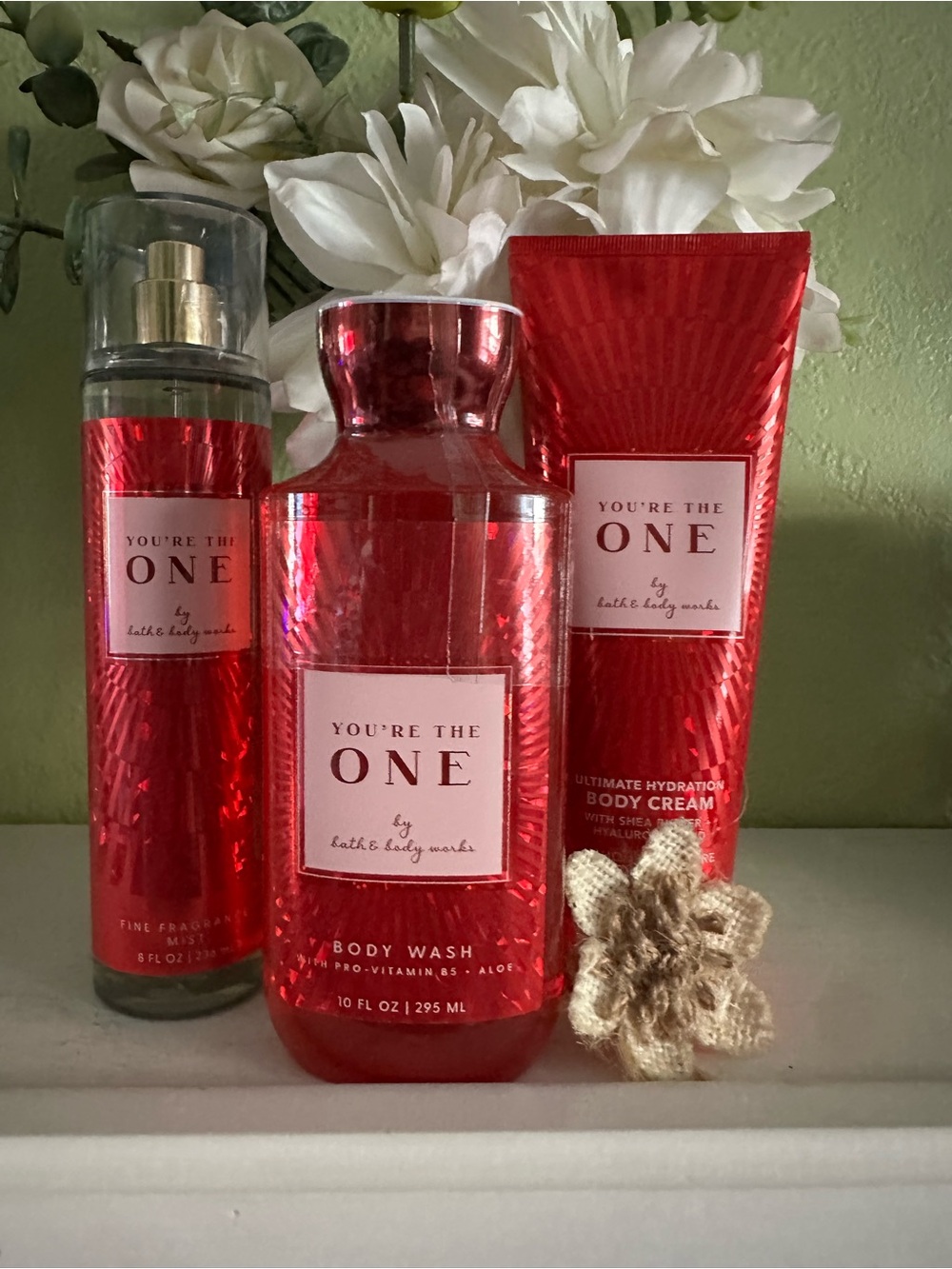 Bath & Body Works You're The One Red Body Wash, Mist & Cream Set